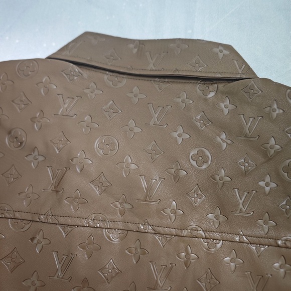 Louis Vuitton Brown Leather Flight Jacket - Picture 10 of 11